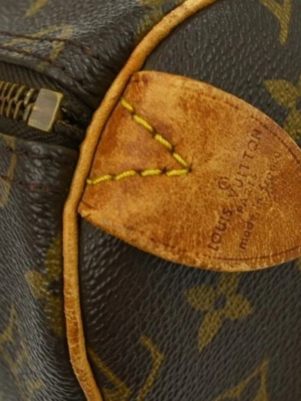 BUYIT02 LOUIS VUITTON SPEEDY 35 HANDBAG MONOGRAM CANVAS M41524 VI872 YQ07141 - Picture 5 of 15